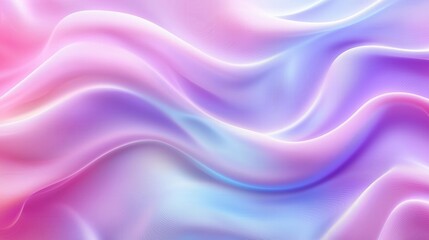 Obraz premium Elegant Iridescent Fabric-Like Waves in Purple and Pink Hues