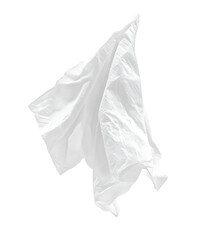 Naklejka premium Crumpled tissues, white disposable wet wipes solated on PNG background