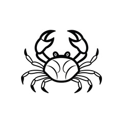 Crab Silhouette Vector Illustration