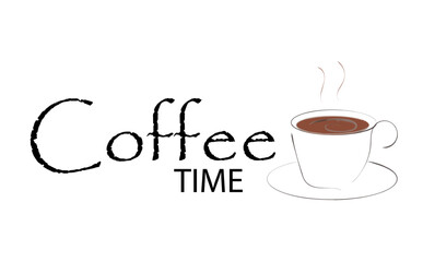 コーヒーをゆっくり楽しむ、Coffee Time（コーヒー時間）をイメージしたロゴマーク