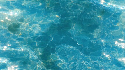Obraz premium Shimmering Water Texture in Clear Blue Tones