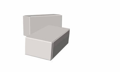 Two Cardboard Boxes 3D