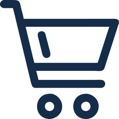 Modern Shopping Cart Vector for Online Stores