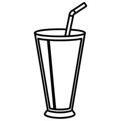 Smoothie Glass Vector Art