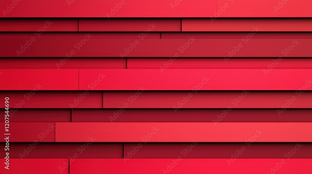 Poster red horizontal slatted background with varied textures and shades