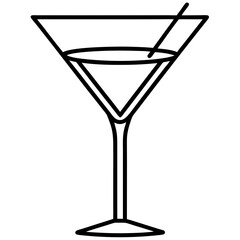 Sophisticated Barware Line Art