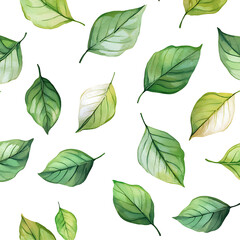 Nature's green symphony vibrant leaf patterns botanical aesthetic design