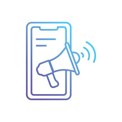 Mobile Marketing vector icon