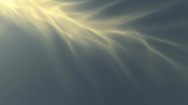 Abstract light rays create dynamic background texture, evoking sense of calm and serenity. soft illumination enhances visual appeal of any design project