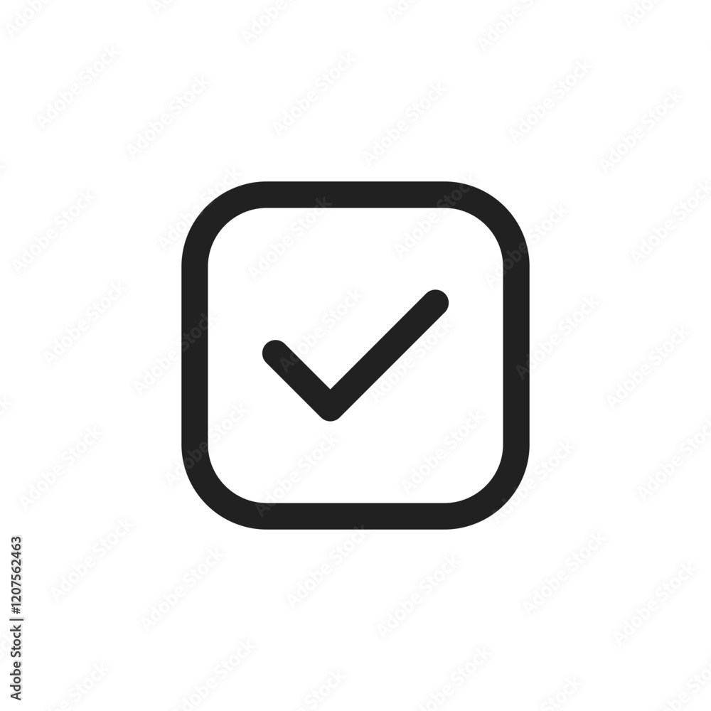 Poster this elegant and sophisticated checkmark icon represents the concepts of approval and success, makin