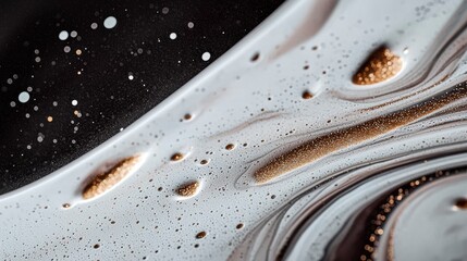 Elegant Acrylic Pour Wallpaper  White  Pastel  Gold Swirls