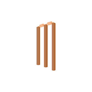 Wickets,  Sport Equipment Vector Illustration Isolated