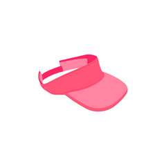 Tennis Cap,  Sport Equipment Vector Illustration Isolated