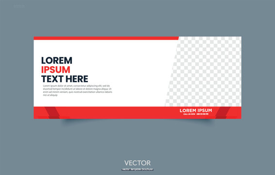 Cover marketing or Webinar business conference social media banner template or web banner, header design template