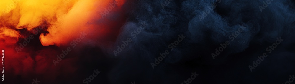 Poster this captivating background features a swirling blend of black smoke-like textures interspersed with