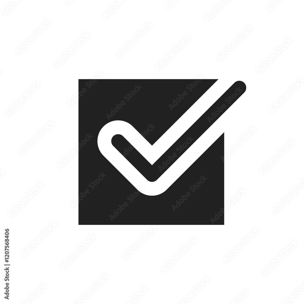 Poster the checkmark icon, a widely recognized symbol of approval, improves clarity and effectiveness in de