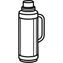 Thermos Flask Vector Sketch