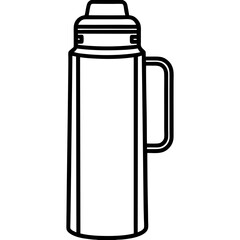 Thermos Flask Vector Sketch