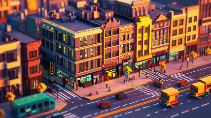 Pixelated Urban Adventure
