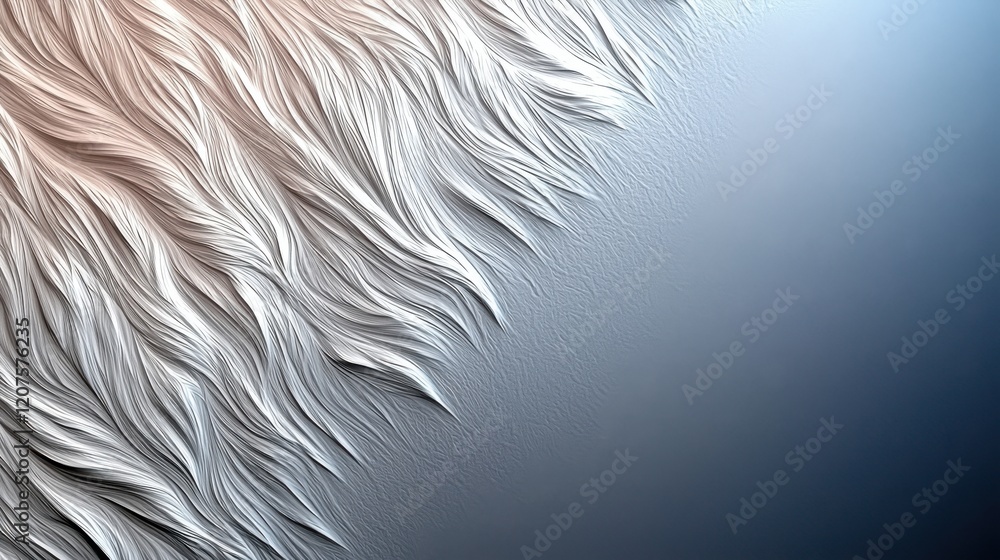 Poster textured background with flowing, wavy patterns in soft white and blue tones, creating serene and ca