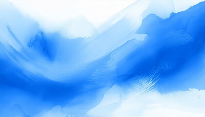 blue watercolor ink art background spread brush stroke on white graphic resource