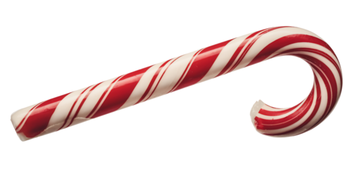 Vibrant Red and White Spiral Candy Cane Delight