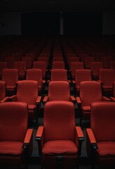 Fototapeta premium Empty Theater Chairs