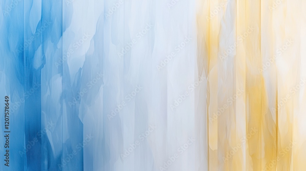 Aufkleber soft gradient background texture with serene blue and yellow hues, creating calming atmosphere. idea