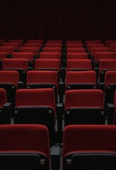 Obraz premium Empty Theater Chairs