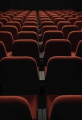 Fototapeta premium Empty Theater Chairs