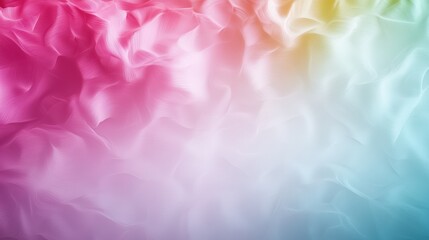 Fototapeta premium Soft pastel gradient background texture with flowing waves of pink, yellow, and blue colors creating serene and calming atmosphere. Ideal for design projects