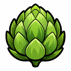 Artichoke vector white background