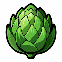 Artichoke vector white background