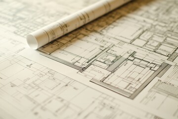 A whimsical drawing of a cozy house rests on a wooden table, inviting imagination and warmth, as sunlight dances across its charming details.