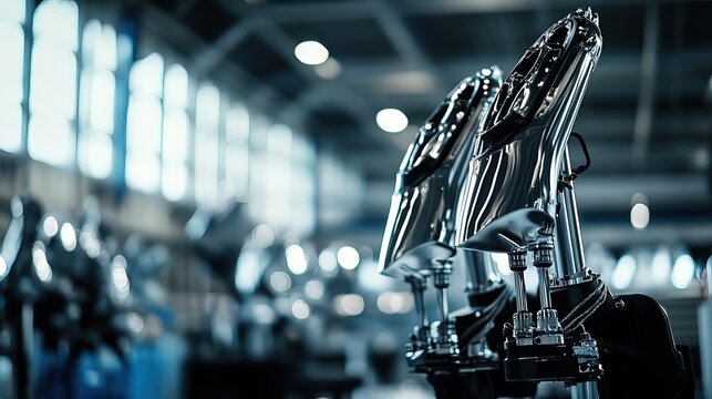 Rocket assembly facility interior showcasing advanced technology and precision engineering, where skilled technicians meticulously construct and test spacecraft components
