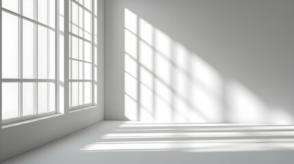 Bright and Airy Interior With Window Shadows and Minimalist Design