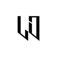 LJ monogram logo design letter text name symbol monochrome logotype alphabet character simple logo
