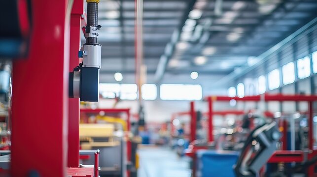 Rocket assembly facility interior showcasing advanced technology and precision engineering, where skilled technicians meticulously construct and test spacecraft components
