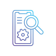 Mobile Seo vector icon