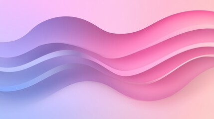 Abstract wavy background with soft gradients of pink and blue for creative projects, presentations, and modern design elements that convey elegance and tranquility.