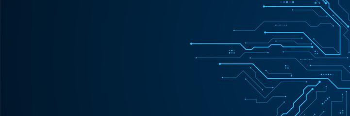 vector futuristic circuit board , Electronic motherboard , Communication and engineering concept , Hi-tech digital technology concept	
