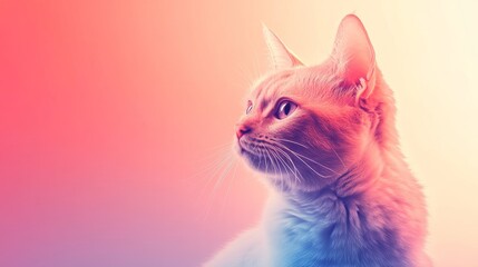 Fototapeta premium A serene close-up of a Scottish Fold 