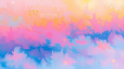 Acrylic painting wallpaper depicting iridescent colors over a thick foggy landscape, vibrant hues, textured brushstrokes, low visibility, iridescent reflections on the fog, for Chinese New Year access