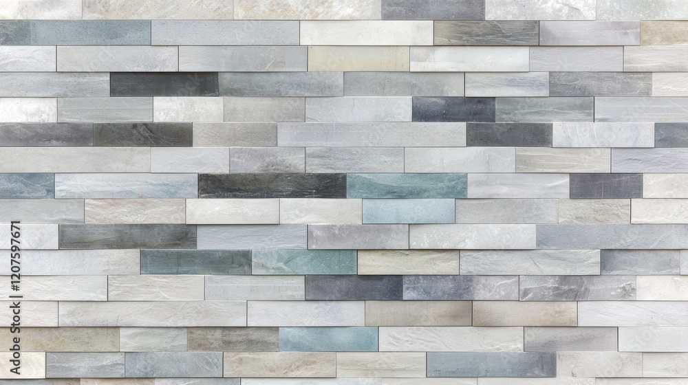 Poster textured brick background with weathered appearance, featuring mix of gray and blue tones. this vers