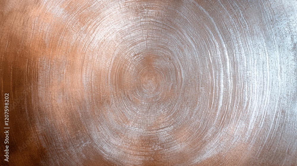 Poster textured cork background with natural patterns and warm tones, showcasing blend of copper and silver