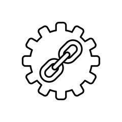 Link Building vector icon