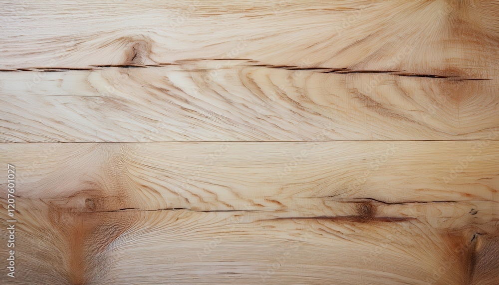 Aufkleber natural wood texture with light beige tones, distinctive grain patterns, and knotted details ideal f