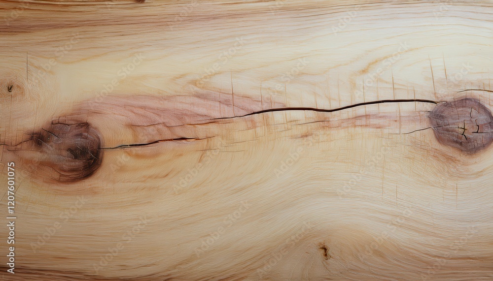 Aufkleber natural wood texture with light beige tones, distinctive grain patterns, and knotted details ideal f