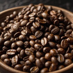 Fototapeta premium Close-Up of Roasted Coffee Beans