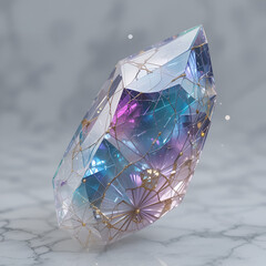 
sparkling diamond stones on a smoke background